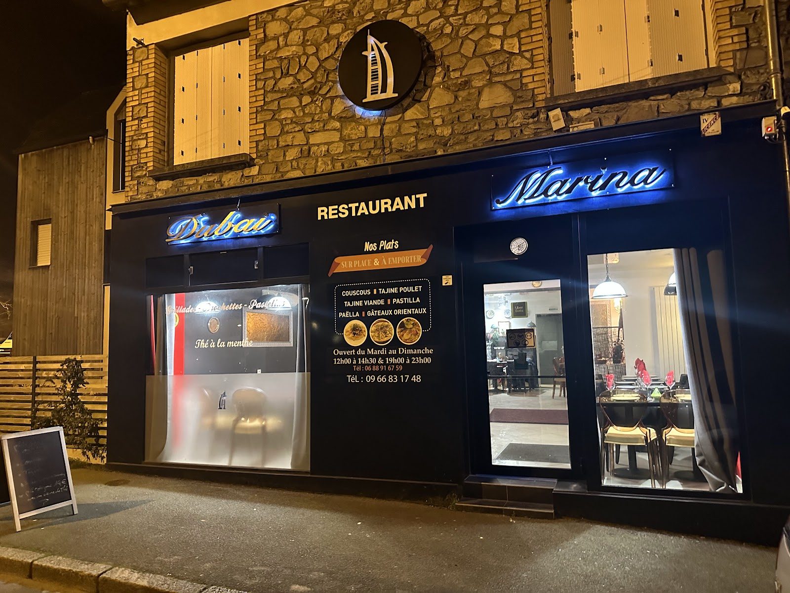 Dubai Marina, restaurant à Rennes